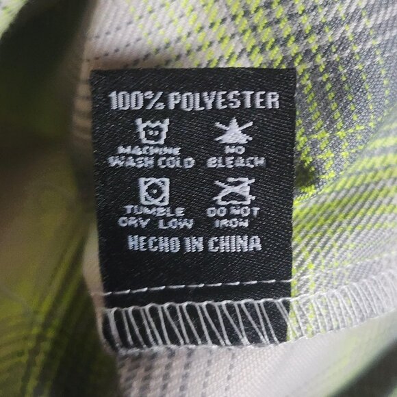 Dixxon Flannel Shirt Mens XL Gray Green Plaid Metallica And Justice For All - Picture 7 of 10
